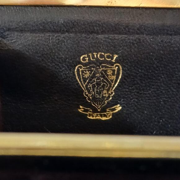 Authentic Gucci Vintage GG Monogram Kisslock Double Coin Purse MSRP $799 - Picture 2 of 12